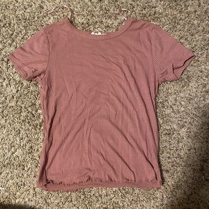 Rusty pink fitted top